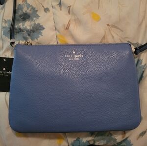 Kate Spade Blue Leather Crossbody Bag